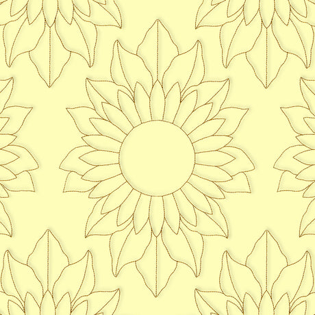 Floral Diamond Quilting - Sunflower (Double Run)