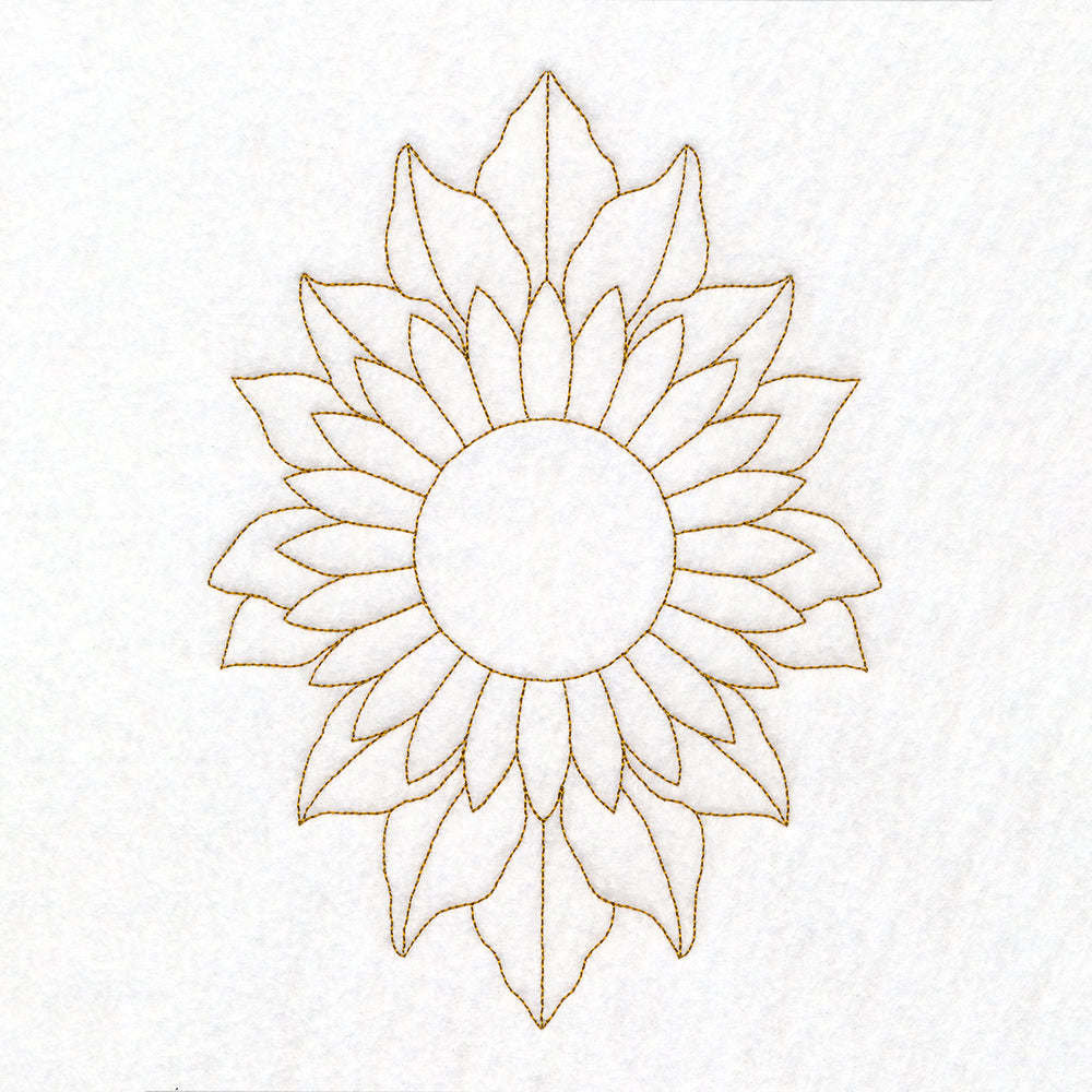 Floral Diamond Quilting - Sunflower (Double Run)