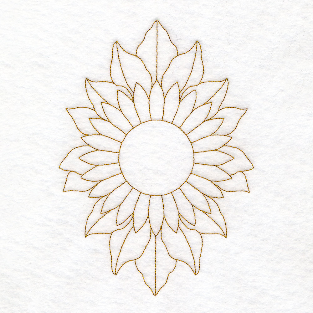 Floral Diamond Quilting - Sunflower (Double Run)