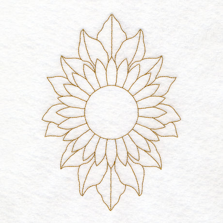 Floral Diamond Quilting - Sunflower (Double Run)