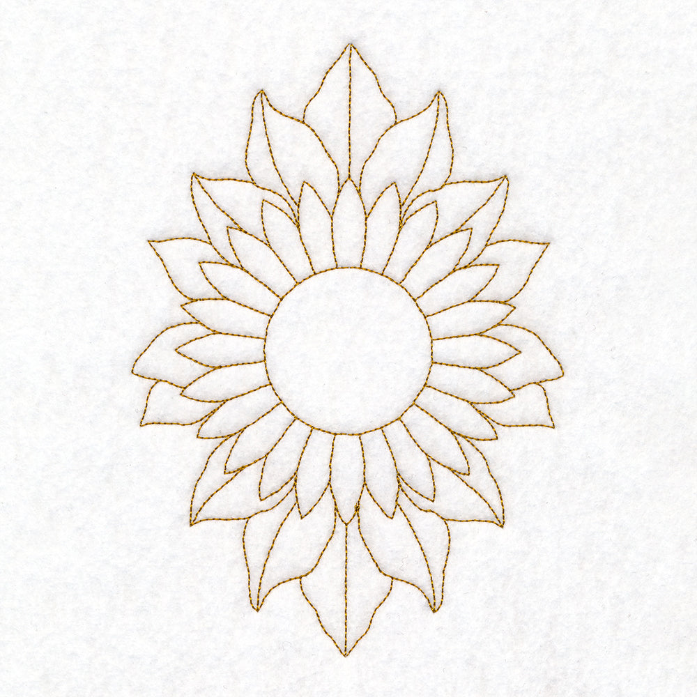 Floral Diamond Quilting - Sunflower (Double Run)