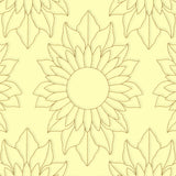 Floral Diamond Quilting - Sunflower (Double Run)