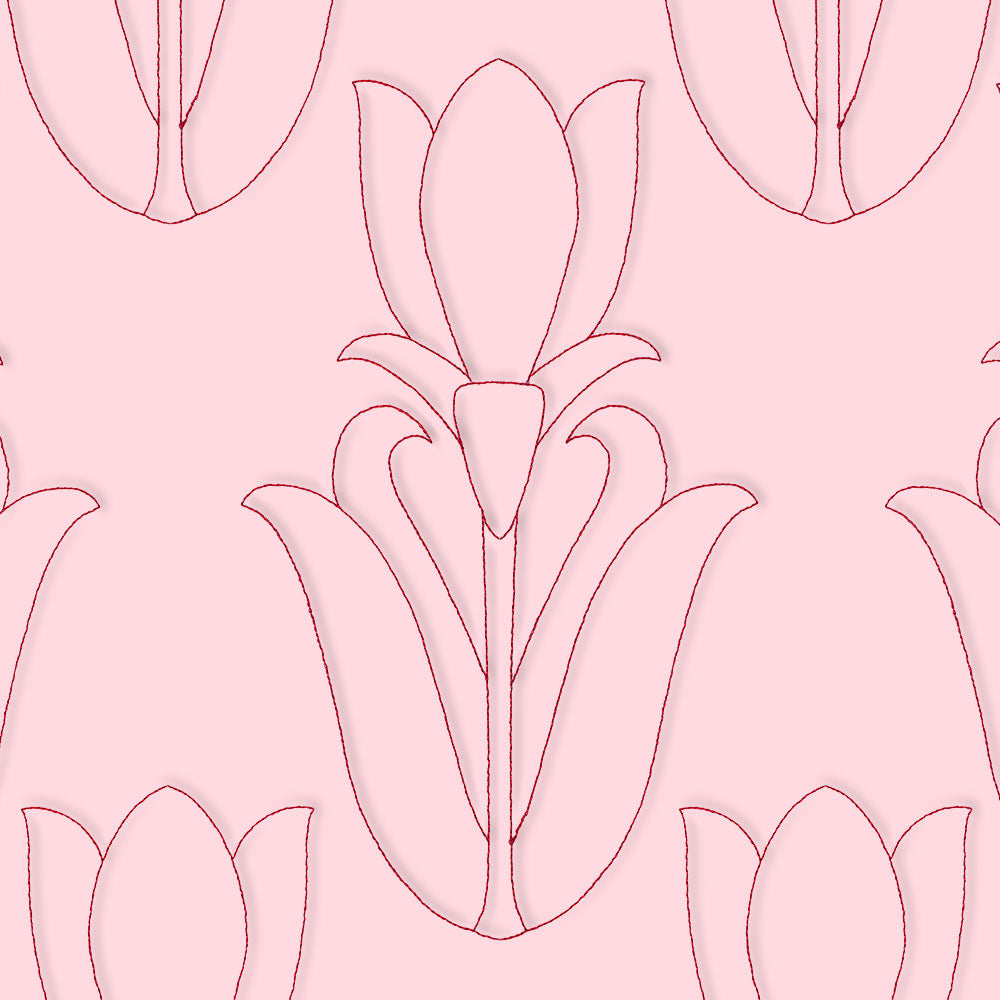 Floral Diamond Quilting - Tulip (Double Run)