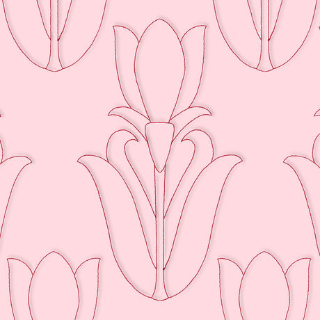 Floral Diamond Quilting - Tulip (Double Run)