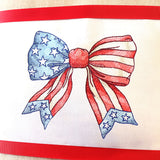 Americana Bow in Watercolor