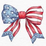 Americana Bow in Watercolor