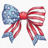 Americana Bow in Watercolor