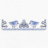 Delft Blue Seaside Border - Shorebirds