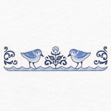 Delft Blue Seaside Border - Shorebirds