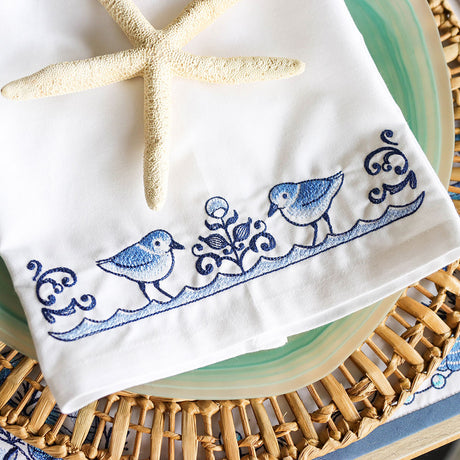 Delft Blue Seaside Border - Shorebirds