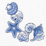 Delft Blue Seaside Corner - Seashells
