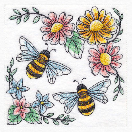 Sweet as Can Bee Honeybee and Blooms 2