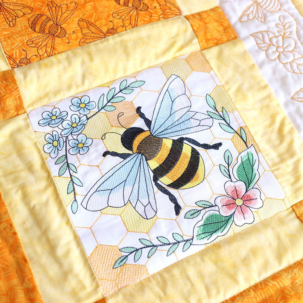 Sweet as Can Bee Honeybee and Blooms 1