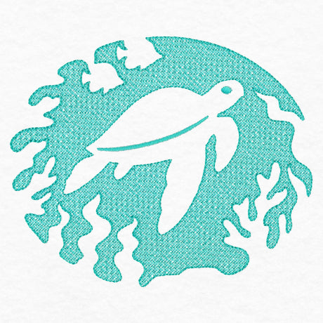 Serene Sea Turtle (Embossed)