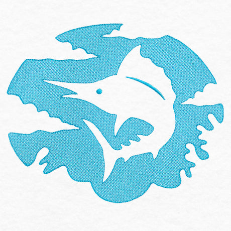 Serene Swordfish (Embossed)