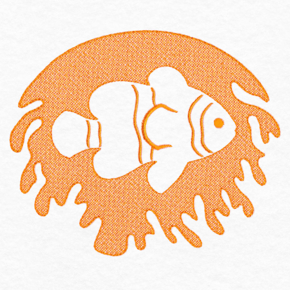 Serene Clownfish (Embossed)