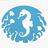 Serene Seahorse (Embossed)