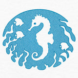 Serene Seahorse (Embossed)