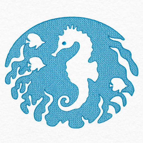 Serene Seahorse (Embossed)