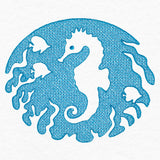 Serene Seahorse (Embossed)
