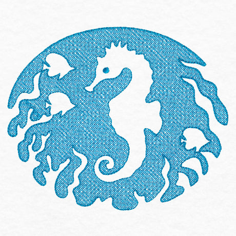 Serene Seahorse (Embossed)
