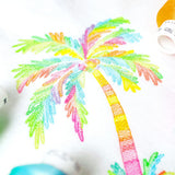 Vibrant Watercolor Palm Tree