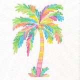 Vibrant Watercolor Palm Tree