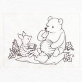 Pooh Bear Tea Party Sketch