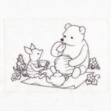 Pooh Bear Tea Party Sketch