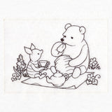 Pooh Bear Tea Party Sketch