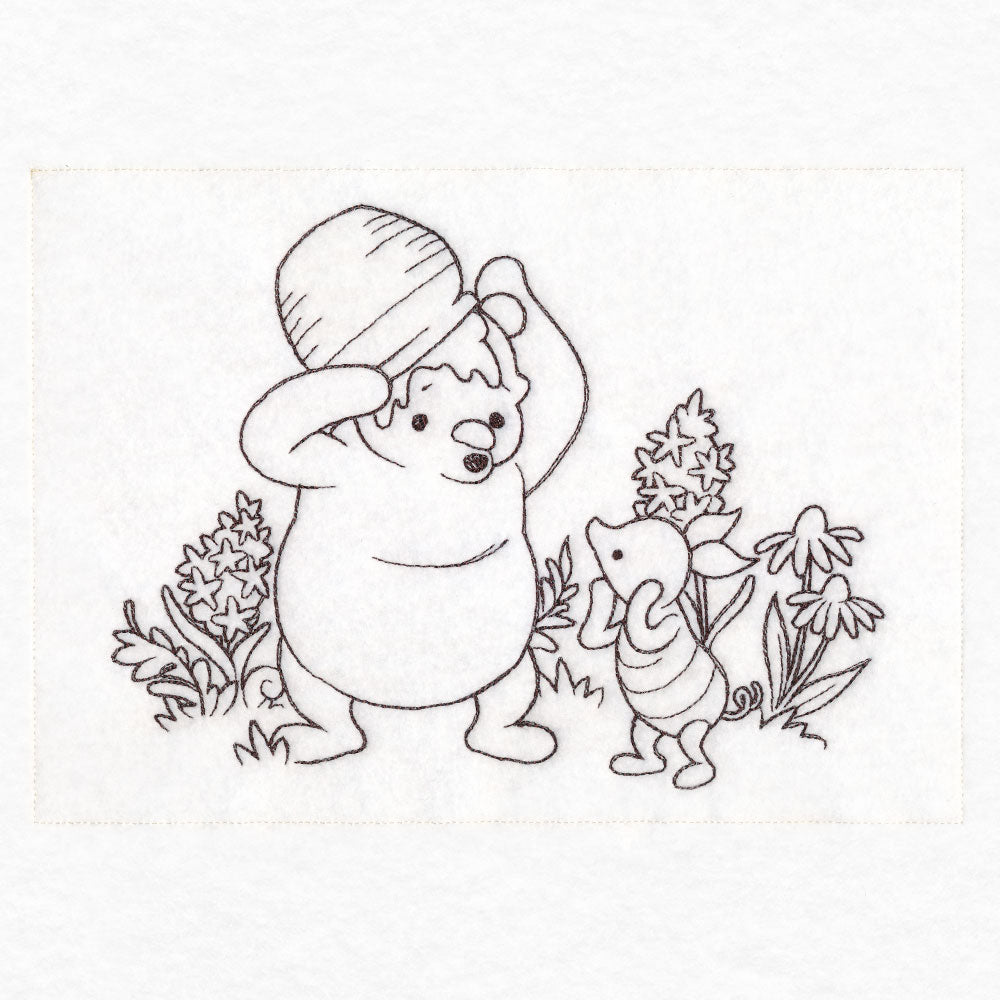 Pooh Bear Honey Pot Sketch