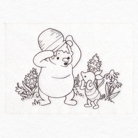 Pooh Bear Honey Pot Sketch