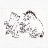 Pooh Bear Flowers Sketch
