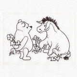 Pooh Bear Flowers Sketch