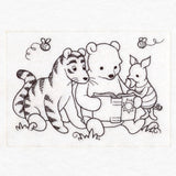 Pooh Bear Reading Sketch