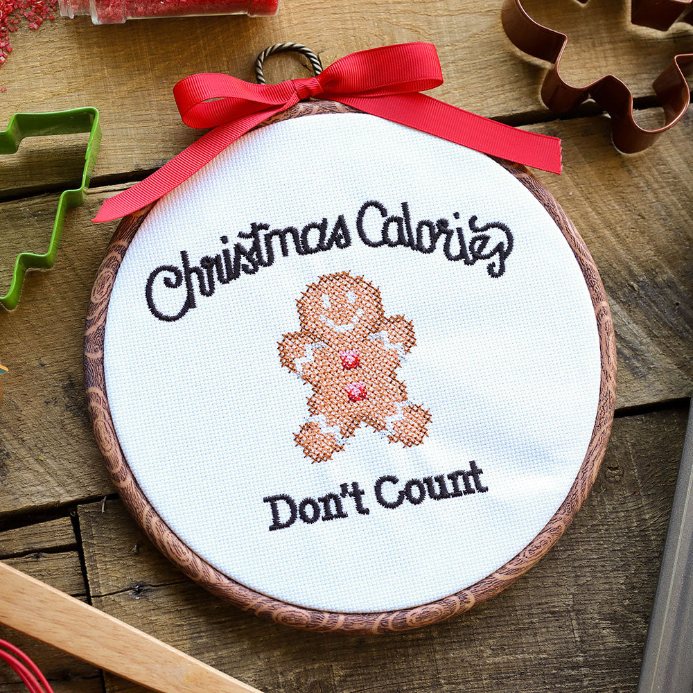 Christmas Calories Don't Count (Cross Stitch)