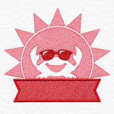 Crab Beach Towel Name Tag (Embossed)