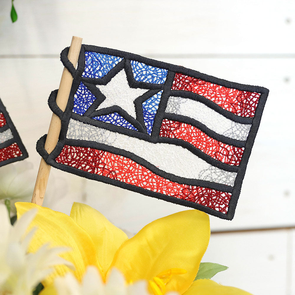 Americana Simple Flag (Lace)