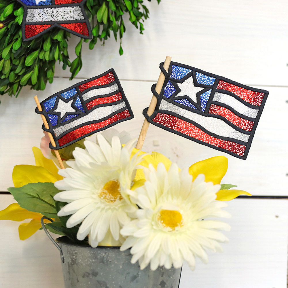 Americana Simple Flag (Lace)
