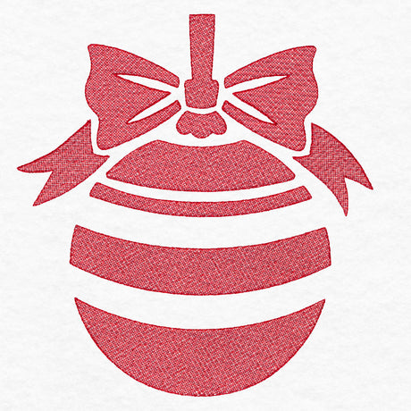 Festive Striped Ornament (Embossed)