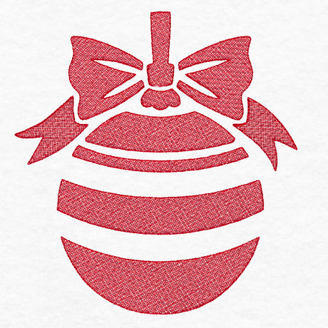 Festive Striped Ornament (Embossed)