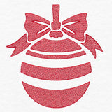Festive Striped Ornament (Embossed)