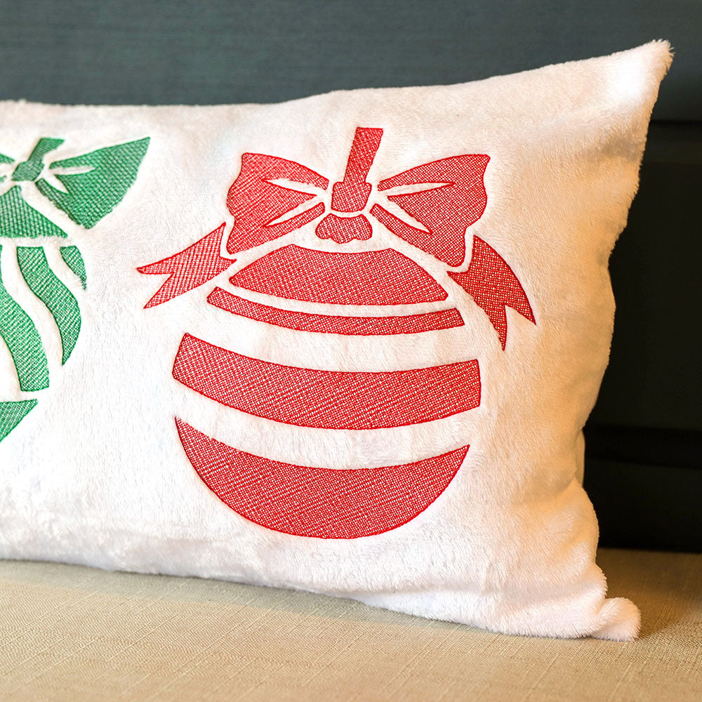 Festive Striped Ornament (Embossed)