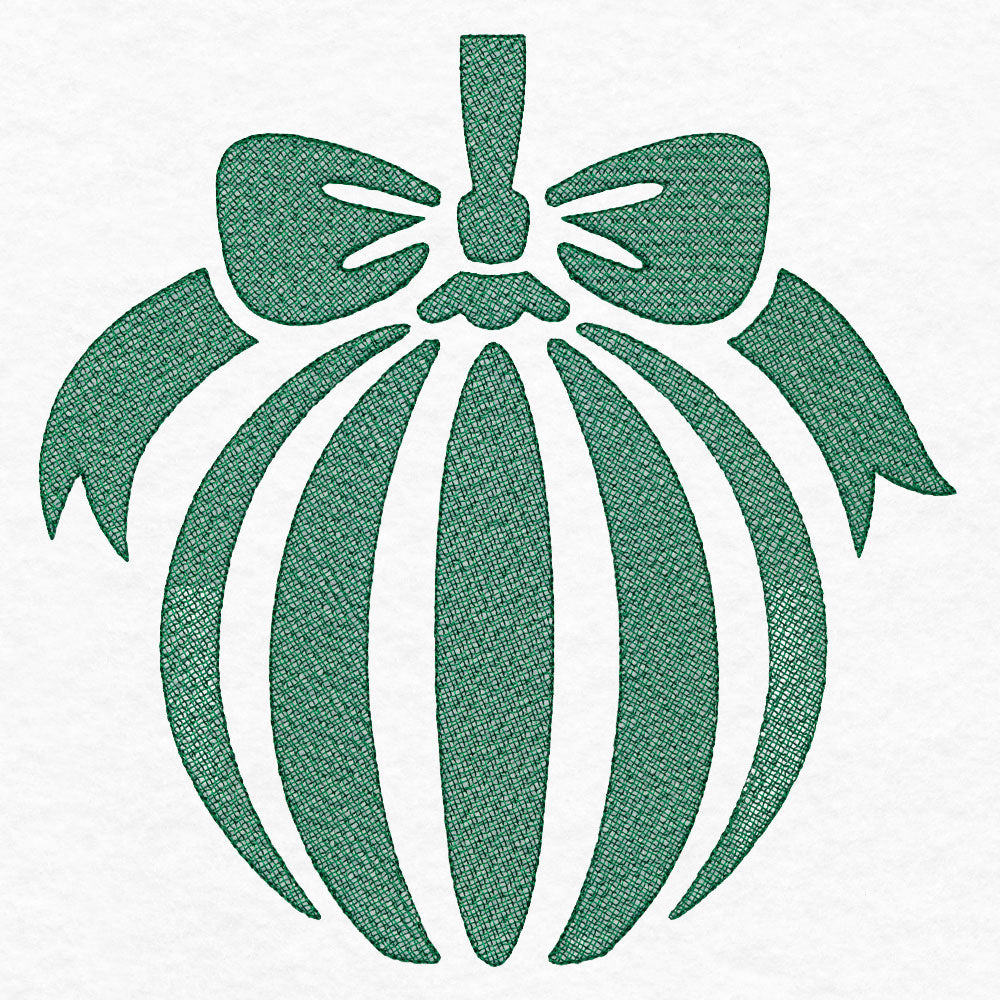 Festive Globe Ornament (Embossed)