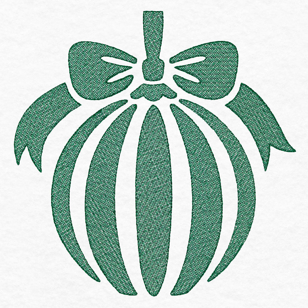 Festive Globe Ornament (Embossed)