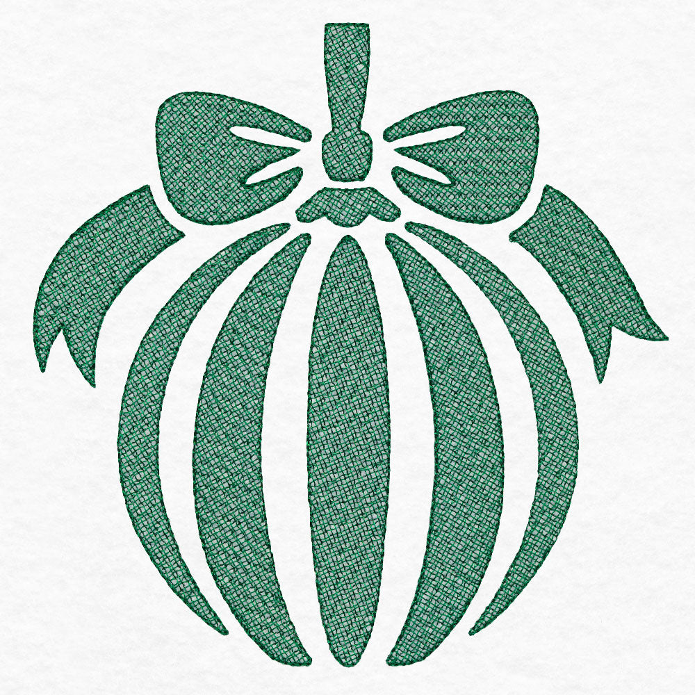 Festive Globe Ornament (Embossed)