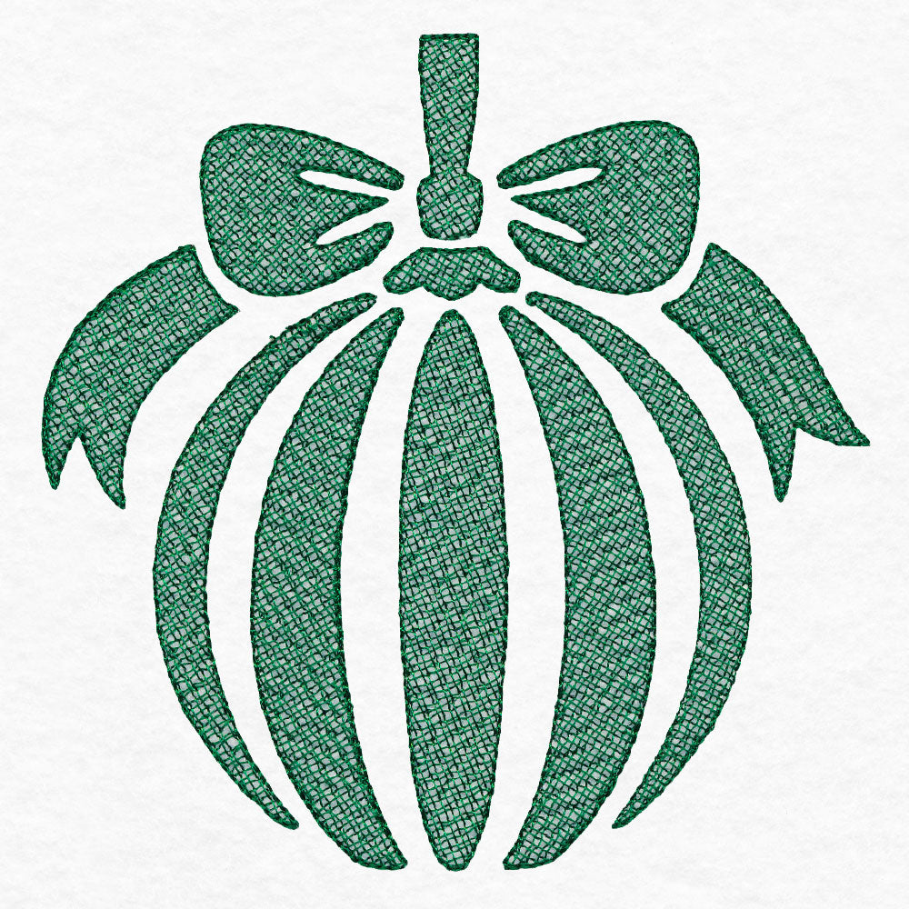 Festive Globe Ornament (Embossed)