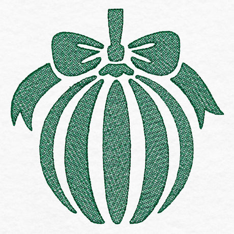 Festive Globe Ornament (Embossed)