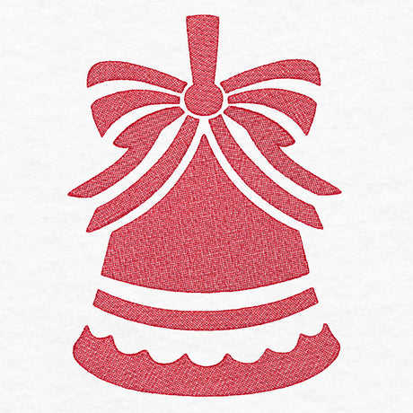 Festive Bell Ornament (Embossed)