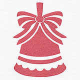 Festive Bell Ornament (Embossed)